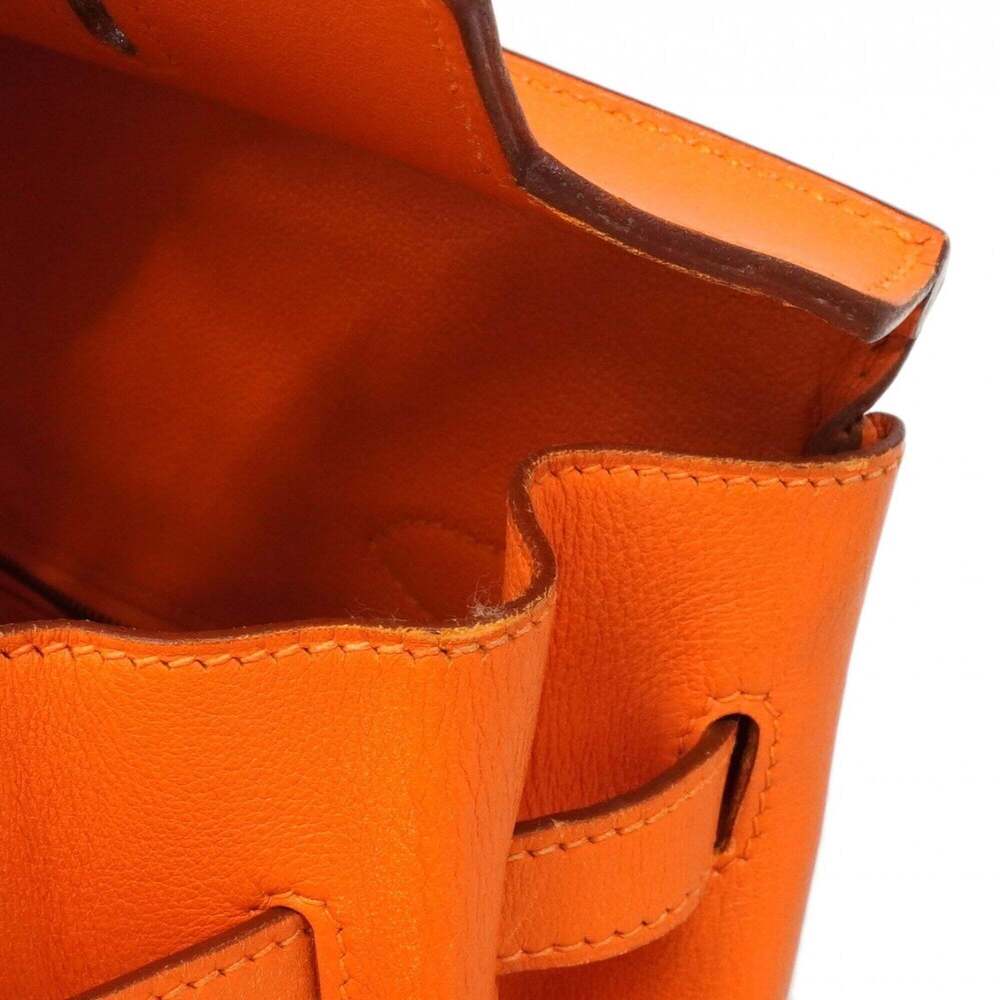 Hermes Birkin 35 Handbag, Veau Gulliver Leather, Orange, □B Stamp, Women's - Picture 8 of 13
